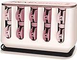 Remington Lockenwickler PROluxe H9100, aufheizbar, OPTIheat-Technologie, innovatives Clip-Design, zwei Größen (25 mm, 32 mm), rosa/schwarz