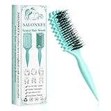 Lockenbürste für Locken, sanftes Entwirren & Styling ohne Ziepen, ergonomischer Griff, antistatisch, geeignet für Damen, Herren & Kinder, auch als haarbürste (Grün)
