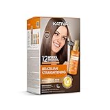 Kativa Premium brasilianisches Glättungs-Set - Neue Formel mit Hyaluronsäure - Serum ohne Ausspülen