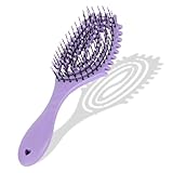 Curly Hair Brush,Haarbürste Bounce Curl Brush Detangler Bürste Without Pulling Lockenbürste Haarbürste Ohne Ziepen Bali Curls To Reduce Pulling and Curl Removal(Material Stroh)