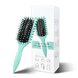 Curl Hair Brush, Curl Define Styling Brush, 2024 Neu Lockenbürste, Curl Define Stylingbürste, Wildschweinborsten Haarbürste, Haarbürste zum Entwirren für Frauen