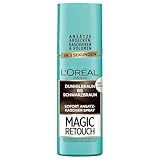 L'Oréal Paris Ansatz-Kaschierspray für stufenlose und natürliche Übergänge, Kaschiert bis zur nächsten Haarwäsche, Magic Retouch, Dunkelbraun bis Schwarzbraun, 1 x 75 ml